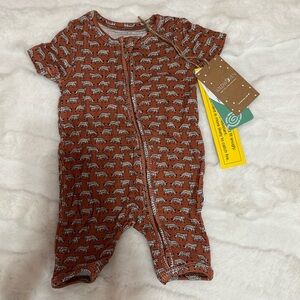 Wild woven ribbed‎ tiger shorts romper the softest modal blend various sizes NWT